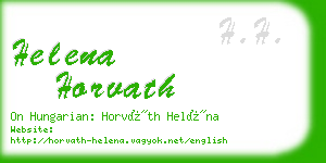 helena horvath business card